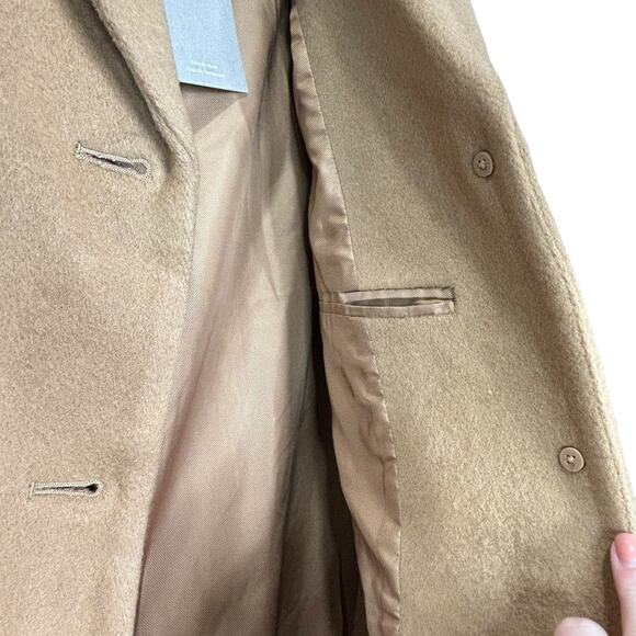 Everlane The Italian ReWool Cocoon Coat Camel Women XXS NWT - Picture 9 of 13